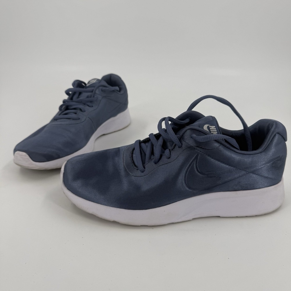 Nike Tanjun Womens Running Shoes Blue White Sneakers US 7.5